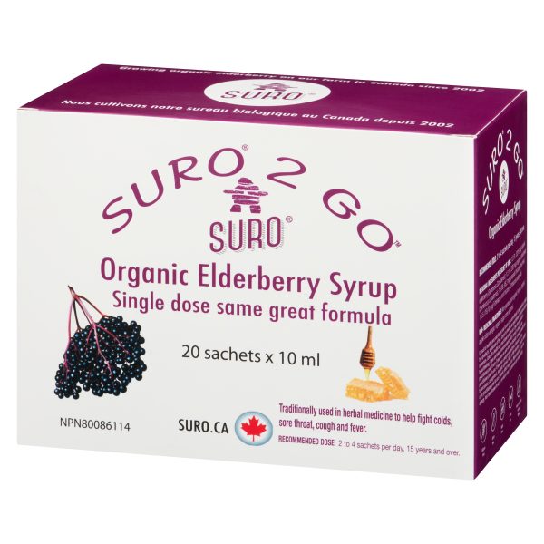 SURO 2 GO Organic Elderberry syrup (20 sachets) - Image 3
