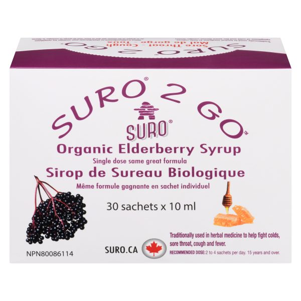 SURO 2 GO Organic Elderberry syrup (30 sachets)