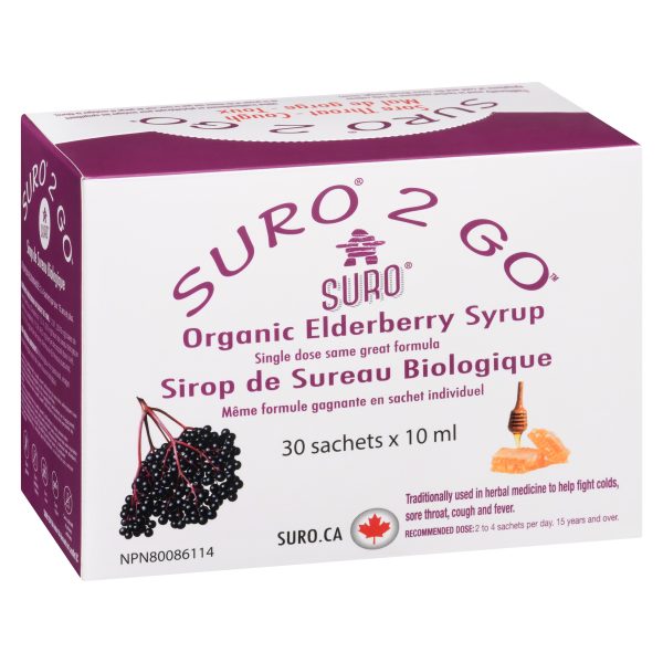 SURO 2 GO Organic Elderberry syrup (30 sachets) - Image 3